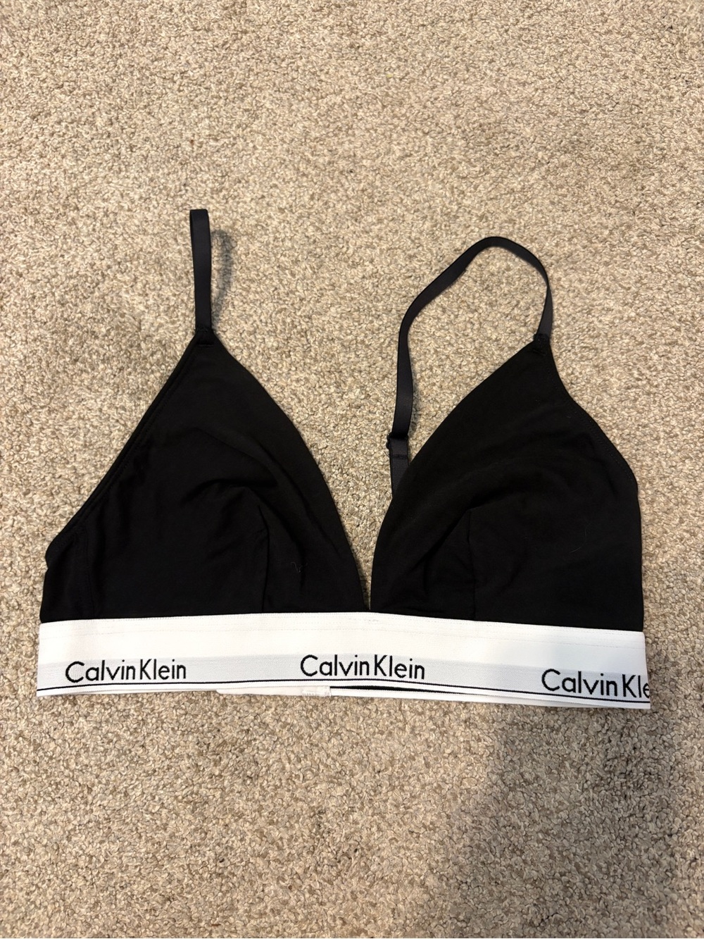 Calvin Klein Black Bralette Size Large